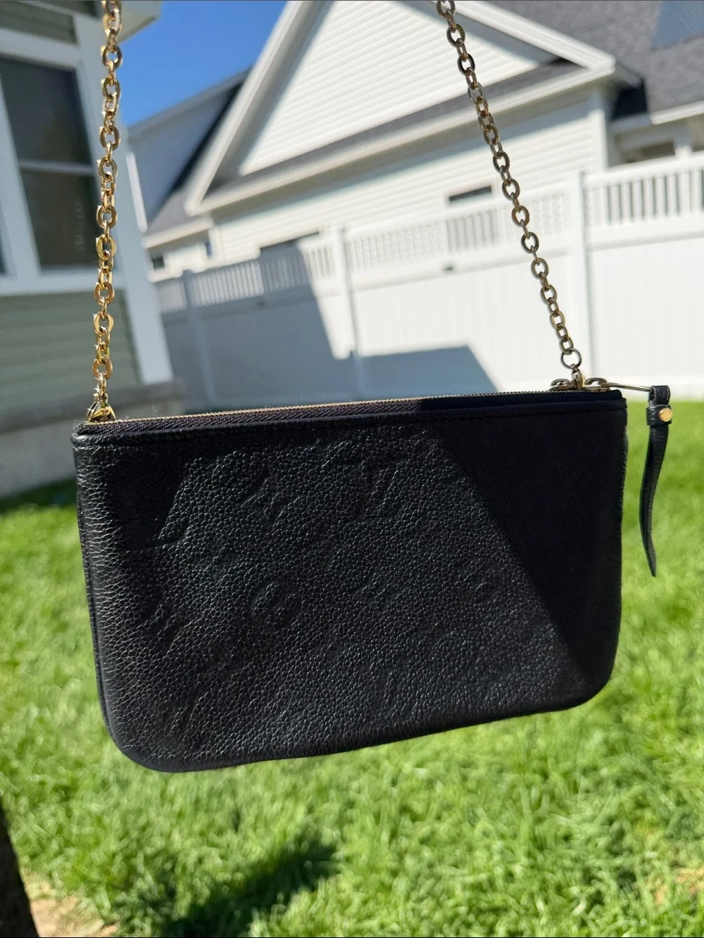 NWOT Louis Vuitton Empreinte Double Zip Pochette - Picture 2 of 9